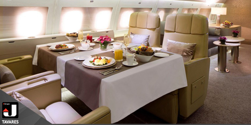 Emirates Airlines transforma Airbus em um luxuoso jato executivo